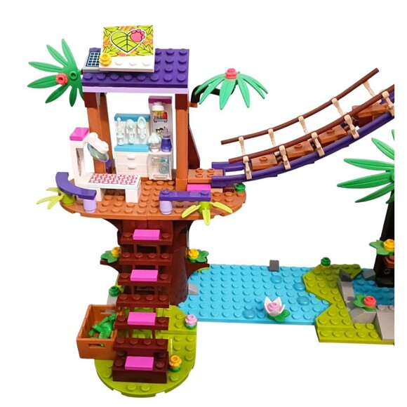LEGO FRIENDS 41424 Jungle Rescue Base Set Elephant Sloths Figures Vehicle Lot - Picture 3 of 10